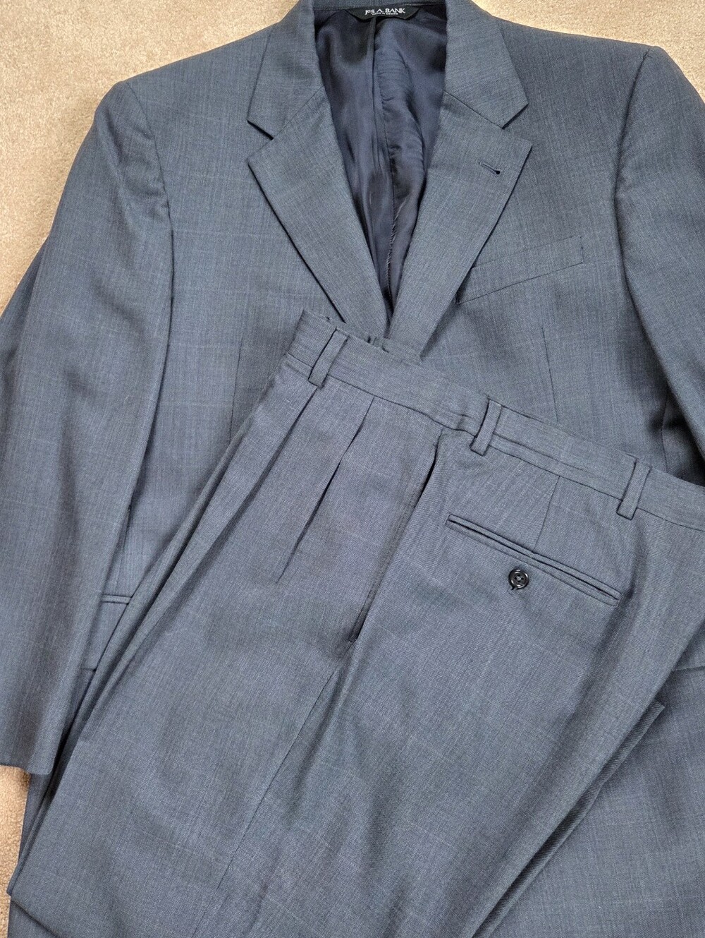 Jos. A. Bank Men's Dark Gray Two-Button Suit